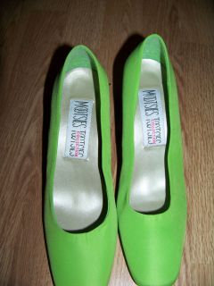 Florescent green Pumps. Mootsies Tootsies Collection, (80s look 