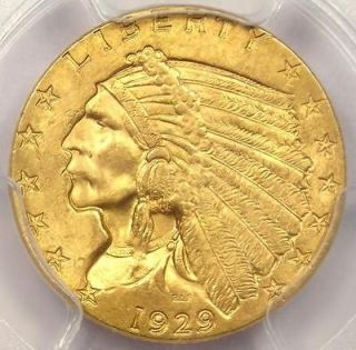 Newly listed ★ 1929 Indian Gold Quarter Eagle $2.50   PCGS MS64 