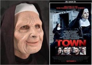 Nun Mask from The Town Halloween, creepy LICENSED