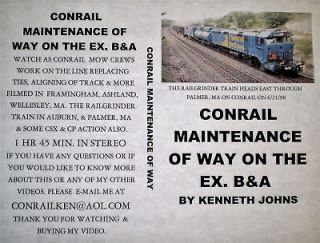 BLACK FRIDAY SPECIAL. L@@K NEW DVD CONRAIL MAINTENANCE OF WAY ON THE 