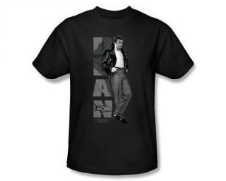 James Dean Leather Jacket Pose Icon Actor Movie T Shirt Tee