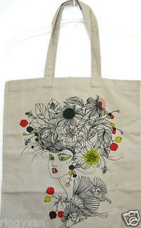 Conscious 100% Organic Cotton Fashion Reusable Canvas Shopping Bag 