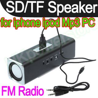   SD/TF Music Angel FM Radio Player Mini Speaker for iPhone4 iPod  PC
