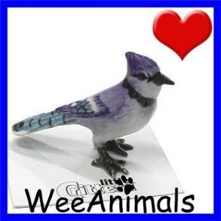 Little Critterz Mischief Blue Jay Bird Miniature Figurine Wee Animal 