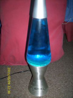 camel silver and blue lava lamp 