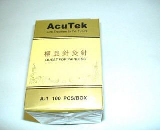 Acupuncture needle AcuTek 100 Disposable Needles/ box(0.20mmx25mm 