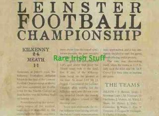 Leinster Football Championship   Kilkenny VS Meath 1911 Irish GAA 