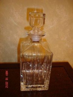   Crystal Rock Decanter, Vintage Genuine Lead Crystal Made in Italy