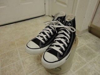   CHUCK TAYLOR BLACK HI CUT MADE IN USA GREAT COND FEW TIMES USED