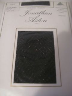 Jonathan Aston herringbone bronze sparkle tights, black. Brand new 