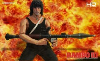 Enterbay John Rambo 3 Sylvester Stallone 14 Scale Action Figure HD 