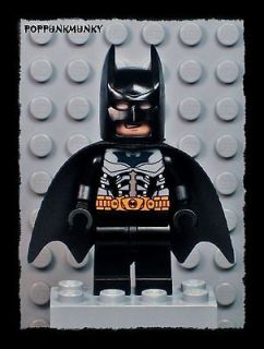 B156 Lego Joker Scarecrow Mr Freeze Custom RARE COMIC CON BLACK BATMAN 