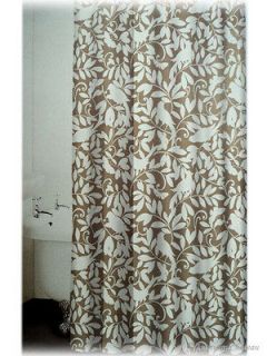  Fabric Bathroom Bath Shower Curtain Washable Spring And Flowers Bird