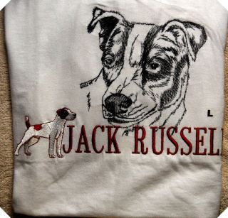 JACK RUSSELL TEE T SHIRT Size LG Holiday Gift Sale Great 