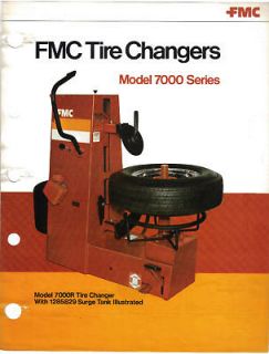 FMC CONWAY ARKANSAS TIRE CHANGERS MODEL 7000 AND 7000R SERIES SHEET 