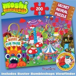 Moshi Monsters Secret Reveal Jigsaw Puzzle 200 Pieces inc Bumblechops 