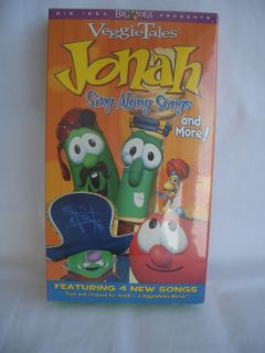 Veggie Tales VHS Jonah Sing Along Songs and More Sealed