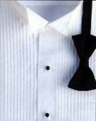 New WHITE Wing Collar Tuxedo Shirt Large 16 16.5 X 34/35