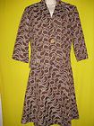 WOMENS 2 PC SUIT JOSEPHINE CHAUS BROWN SKIRT & JACKET SIZE 8