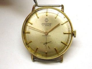 candino incabloc 17 jewels gold plated watch swiss made from