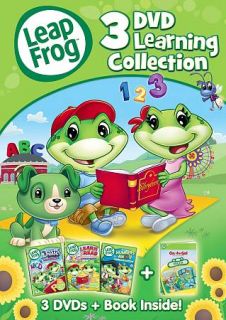LeapFrog 3 DVD Learning Collection DVD, 2011, 3 Disc Set, With Book 