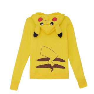 JP Anime Pikachu Hoodie Pokemon Zips Long Sleeve Hoodies Jacket Top 