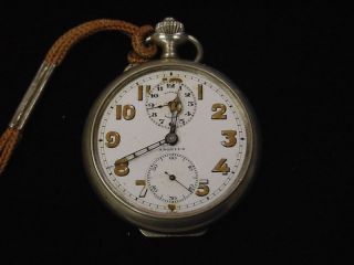 RARE Antique ANGELUS 15J ALARM Swiss Pocket Watch