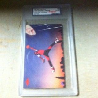 1985 Nike Poster Cards #NNO Michael Jordan Promo Card Air Jordan GEM 