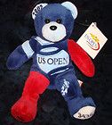 US OPEN TENNIS 2002 Beanie Bear LIMITED EDITION Plush Baby Doll TEAM 
