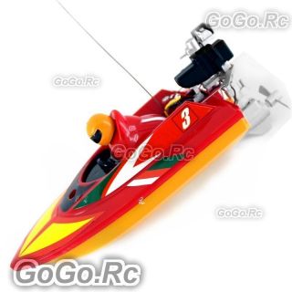Red Radio Remote Control RC Mini Racing Speed Boat (HQ953 RD )