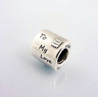 Authentic Genuine Pandora Sterling Silver Love Letter Red Enamel Charm