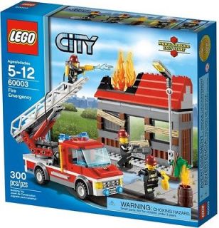 JANUARY 2013 LEGO CITY FIRE EMERGENCY 60003, NIB & ON HAND, GREAT GIFT 