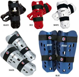   Lightning Karate Tae Kwon Do Sparring Gear Shin Guards Pads Protectors