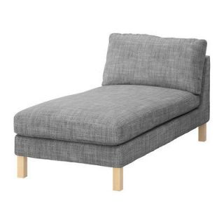 IKEA KARLSTAD Free Standing Chaise Slipcover, Isunda Grey, NEW