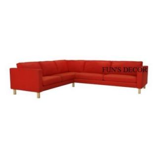 NEW IKEA KARLSTAD 2+3/3+2 Corner Sofa Cover Slipcover   Korndal Red