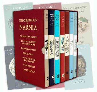   of Narnia 7 Books Box Set Collection C S Lewis Pauline Baynes
