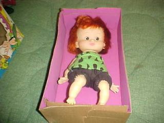 ESTATE FIND 1980 Hanna Barbera PEBBLES FLINTSTONE Doll and BOX UNUSED