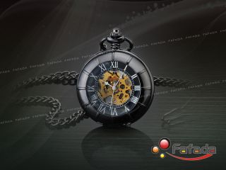 stylish mechanical pocket watch magnifier function from hong kong 