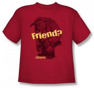 Labyrinth Ludo Friend Youth Red T Shirt LAB112 YT