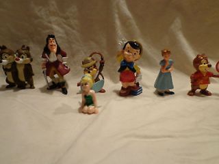 Lot of 8 Disney Chip Dale Hook Tinker Bell Wendy Pinocchio Jiminy 