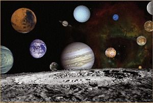 Fathead Solar System Wall Poster Outer Space Planets HUGE 6x4 NEW 