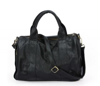   Celebrity Studs Studded Bottom Duffel pu Leather handbag bags Tote B1