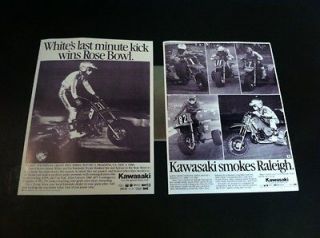 Two Kawasaki Tecate Kxt250 Posters ATC 250r 1986 Jimmy White