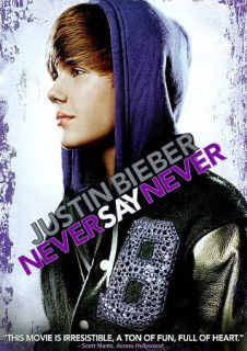 justin bieber never say never dvd 2011 excellent condition watched