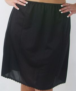Valair Womans Classic Half Slip 20 Length in Black, Beige or White
