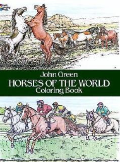 Horses of the World Coloring Book by Joh