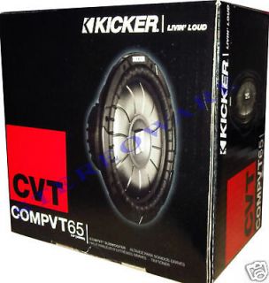 kicker cvt65 2 ohm 6 5 300w subwoofer new2010 10cvt652