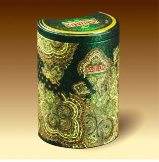 Moroccan Mint Oriental Blend Premium Basilur Tea in Exotic Metal Gift 