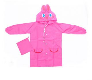 New Kid Cute Baby Funny Raincoat Children Cartoon Rain Coat Rainwear 