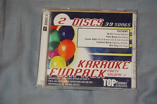 Karaoke Fun Pack Party Volume 2 Top Tunes 2 Disc set CD+G See pic 